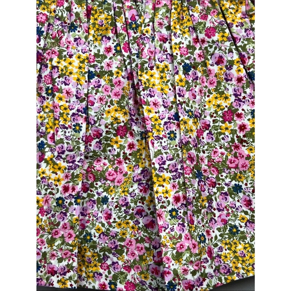 Bonnie Baby Pink floral long sleeve smocked dress with diaper cover size 12 m - Picture 8 of 13